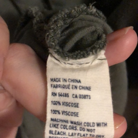 American Eagle army green Boyfriend Shirt LG - Picture 3 of 4